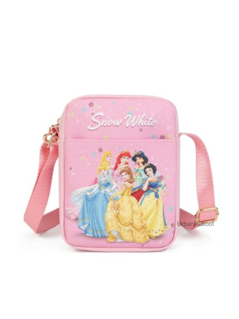 Girls Princess Crossbody Bag PU Leather Cartoon Mini Purse Shoulder Bag